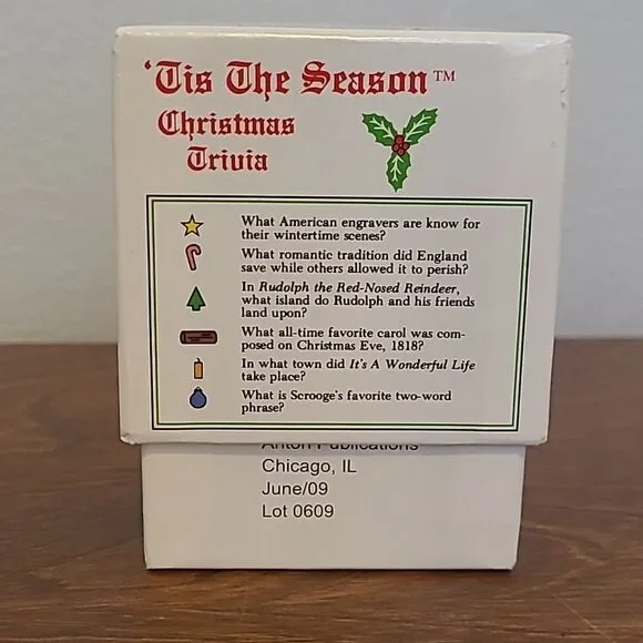 Christmas Trivia Tis The Season Card Game! Excellent Condition - Picture 2 of 8